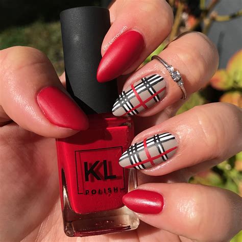 burberry pattern nails|burberry nails pinterest.